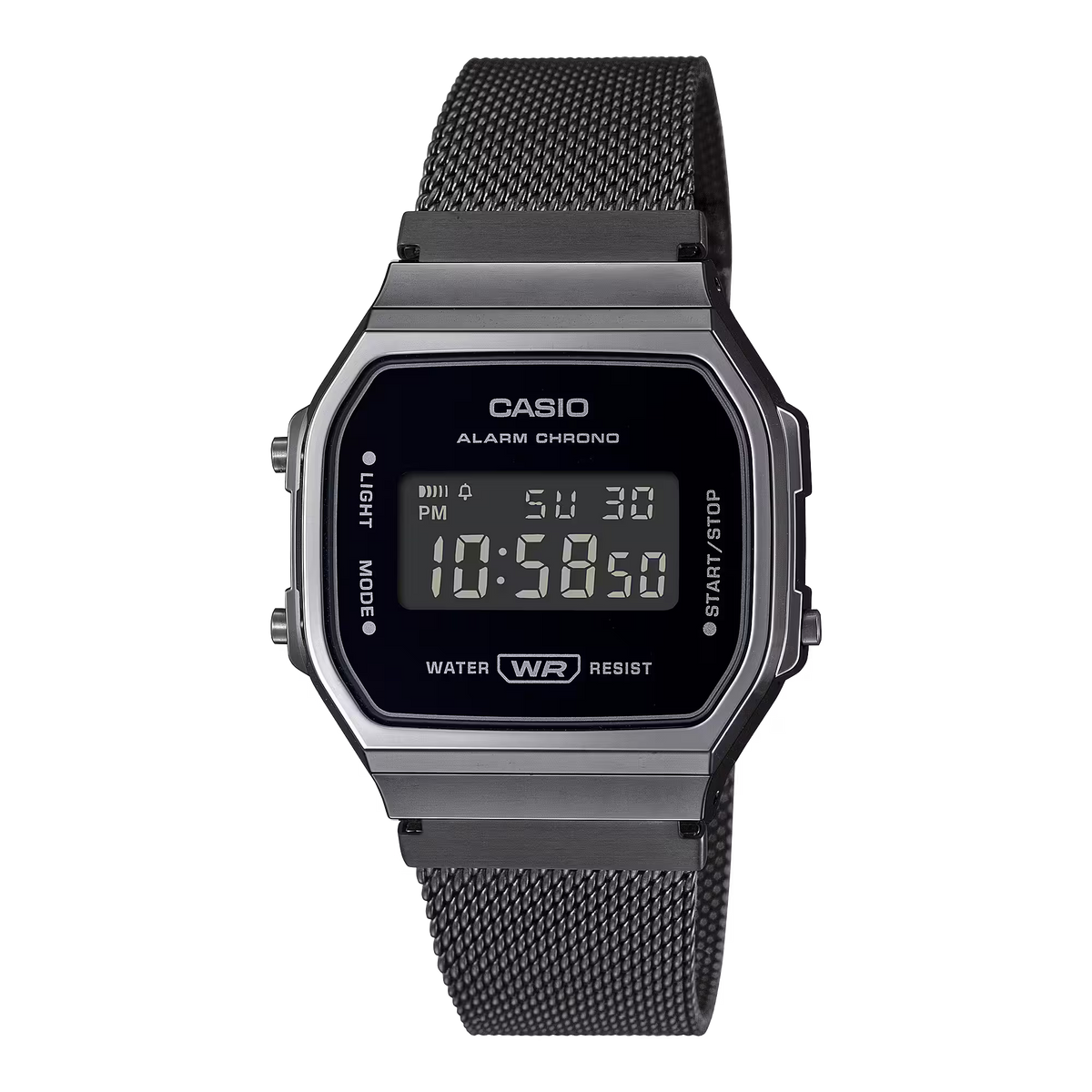 Casio A168WEMB-1BDF Black Steel Watch