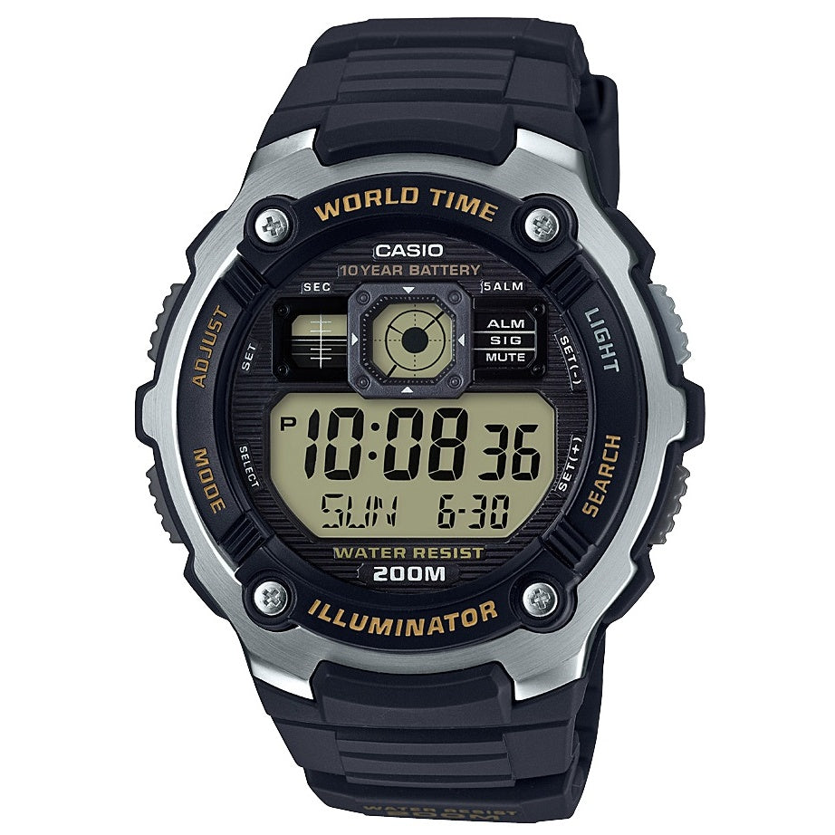 Casio AE-2000W-9AV Yellow Watch