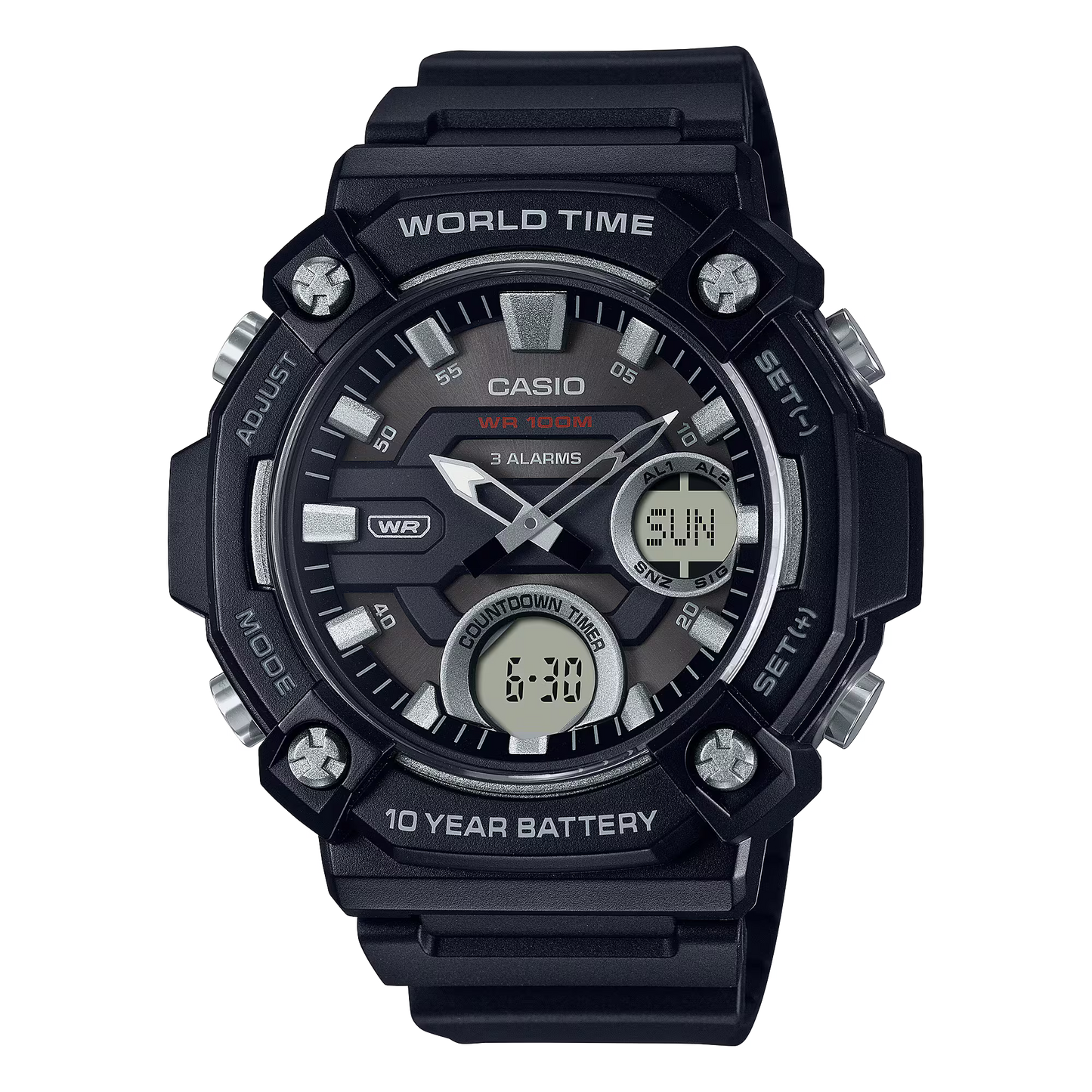 Casio AEQ-120W-1AV Black Watch