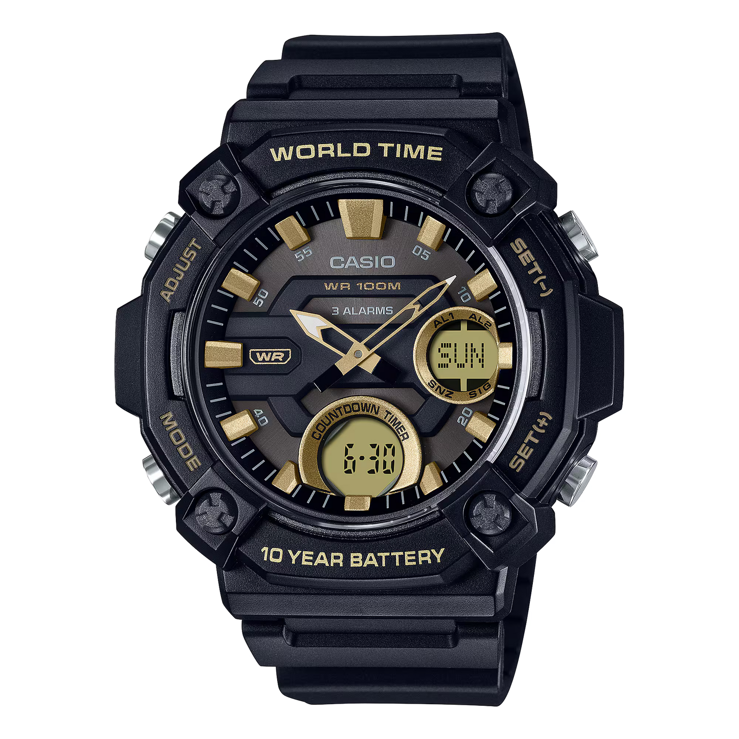 Casio AEQ-120W-9AV Black Watch