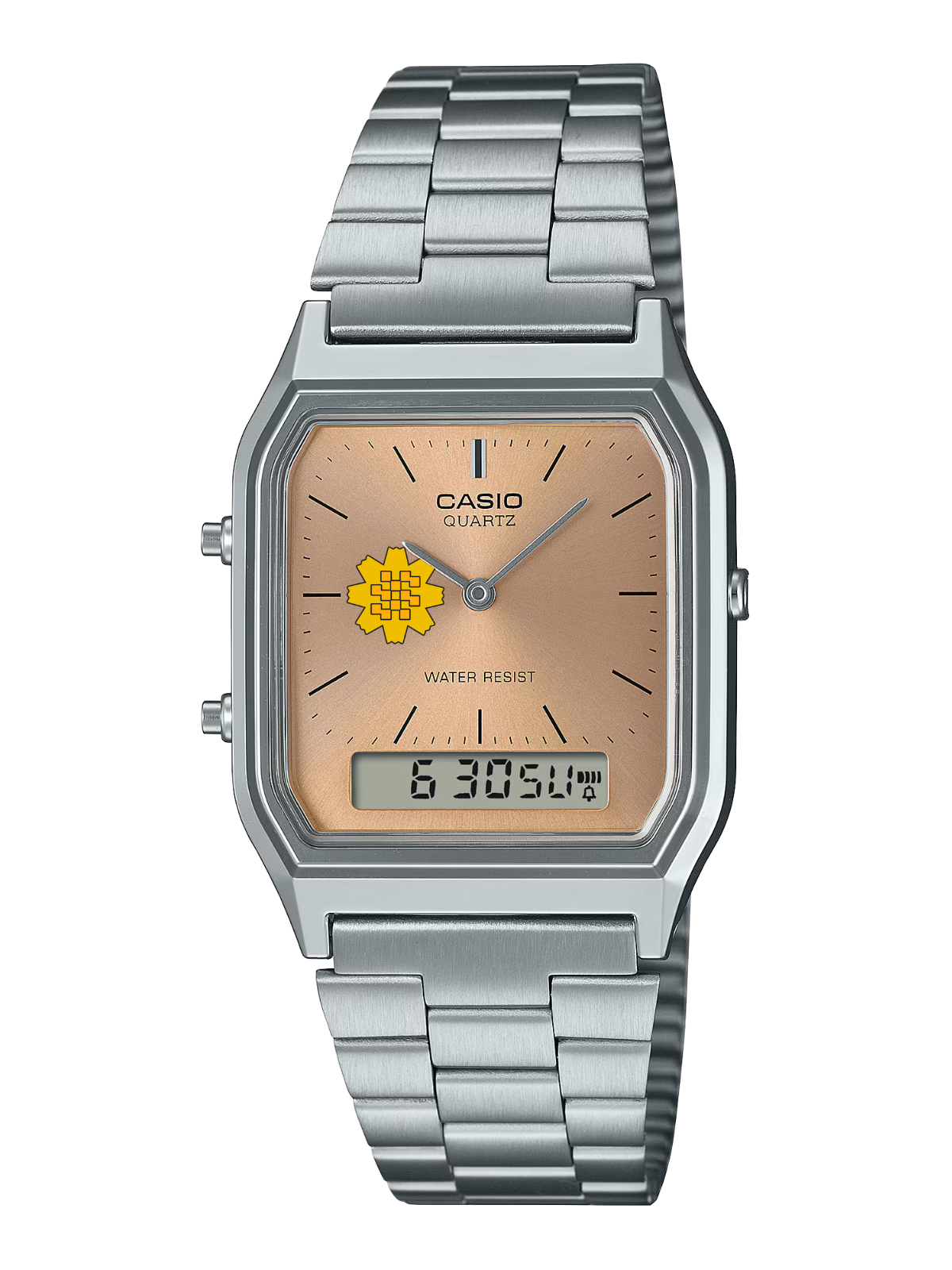 Casio Customized Al Arfaj Flower Edition Pink Watch- AQ-230A-4AMQ