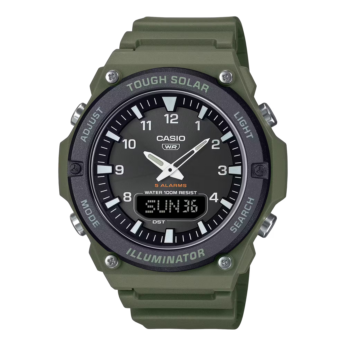 Casio AQ-S820W-3BVDF Solar Powered Green Watch
