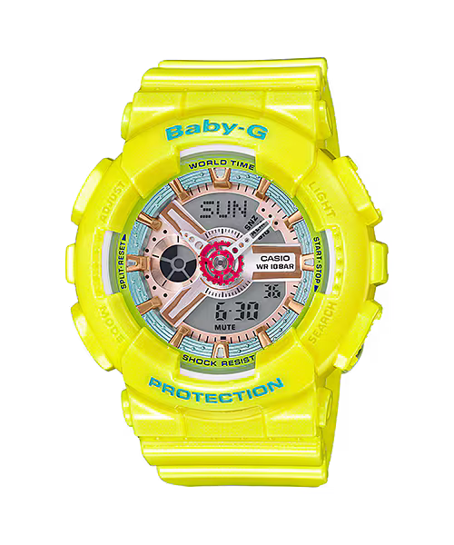 Baby-G BA-110CA-9ADR Women Yellow Watch