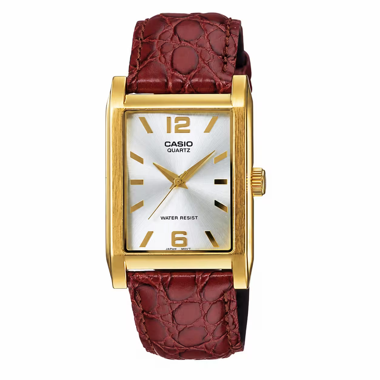 Casio MTP-1235GL-7A Leather Gold Watch