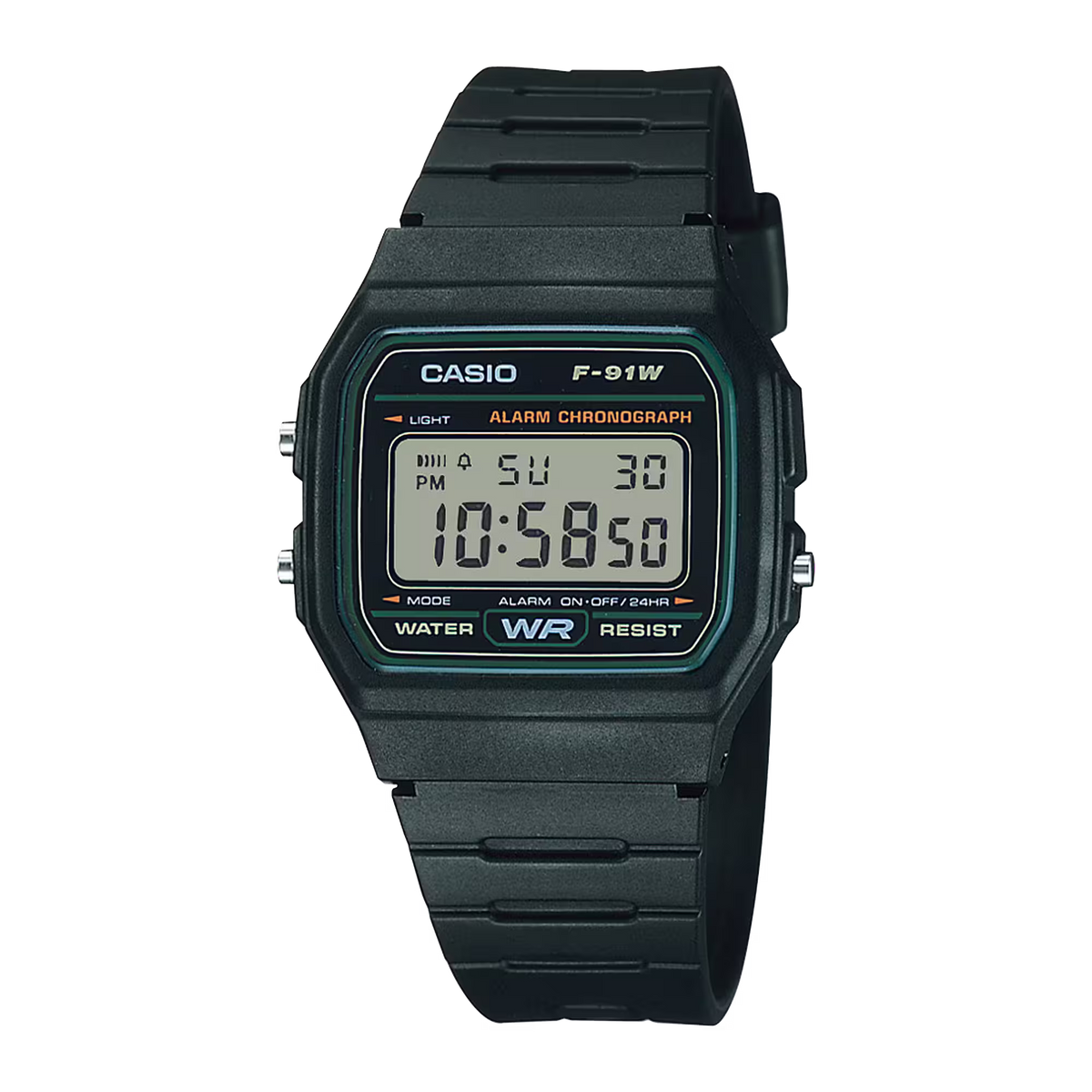 Casio F-91W-3DG Green Watch