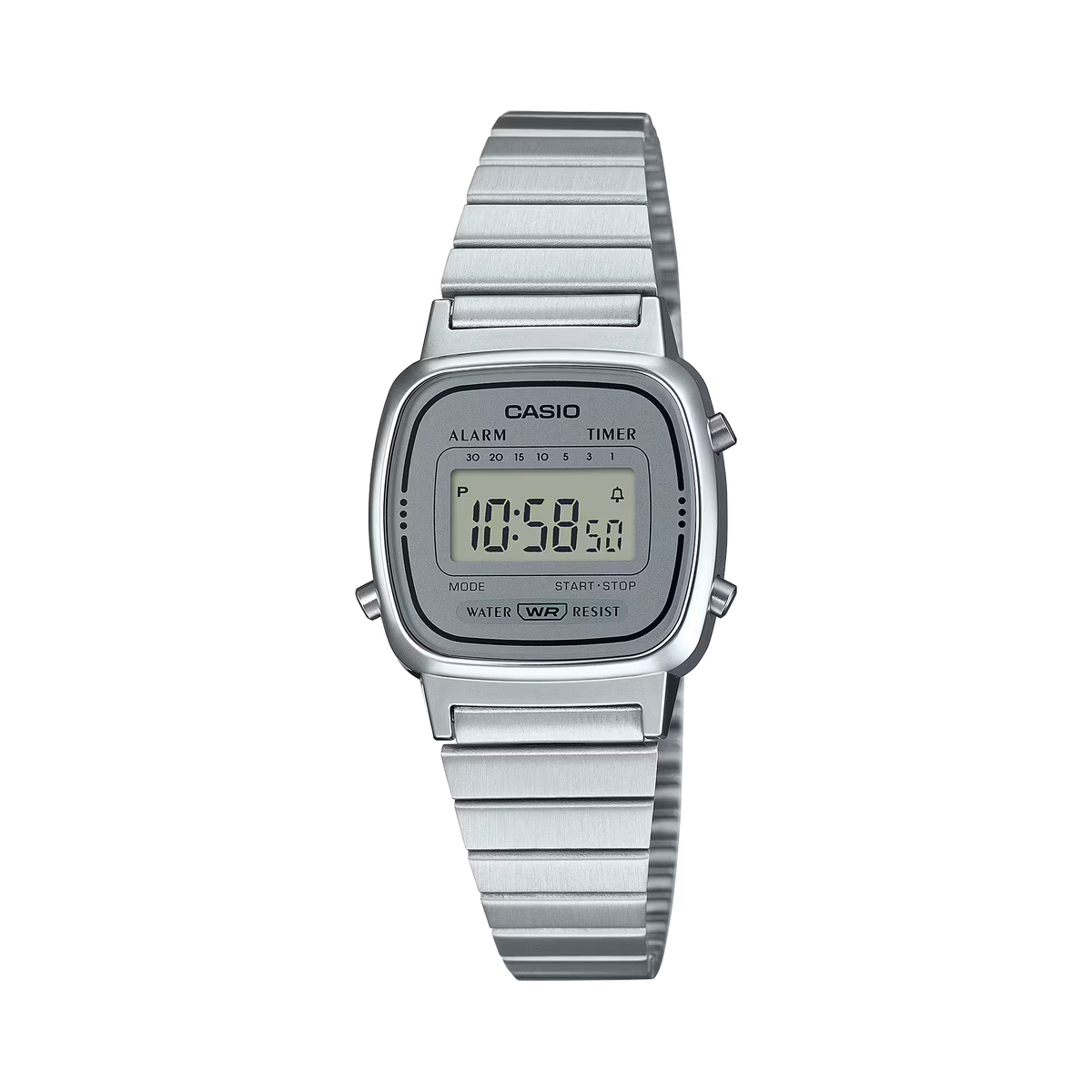 Casio LA670WA-7DF Women Silver Steel Watch