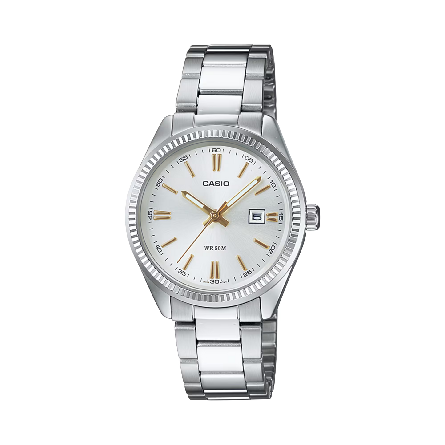 ساعة كاسيو فضية نسائية LTP-1302D-7A2VDF