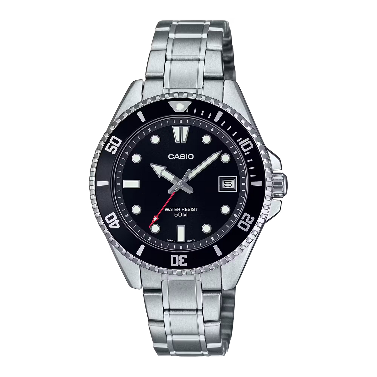 Casio MDV-10D-1A1VDF Black Steel Watch