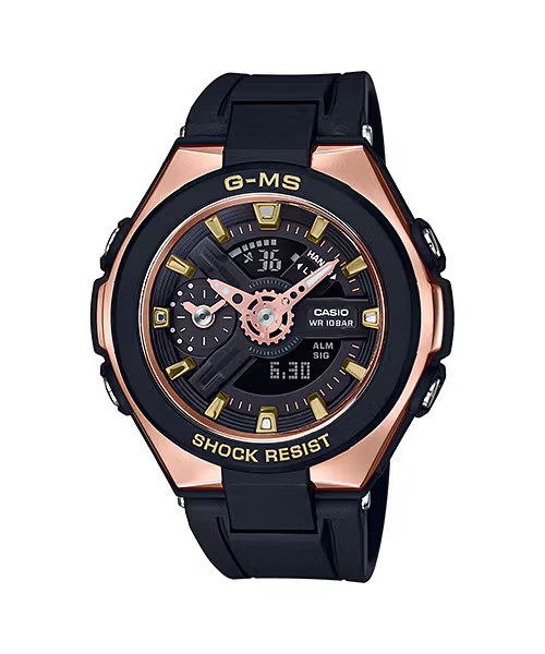 Baby-G MSG-400G-1A1DR Women’s Solar Black Watch