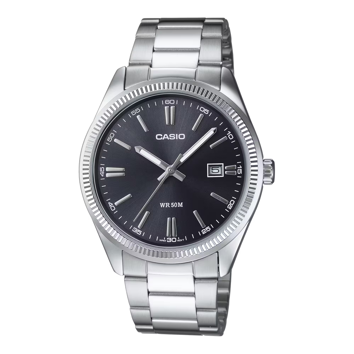 Casio MTP-1302D-1A1VDF Black Steel Watch