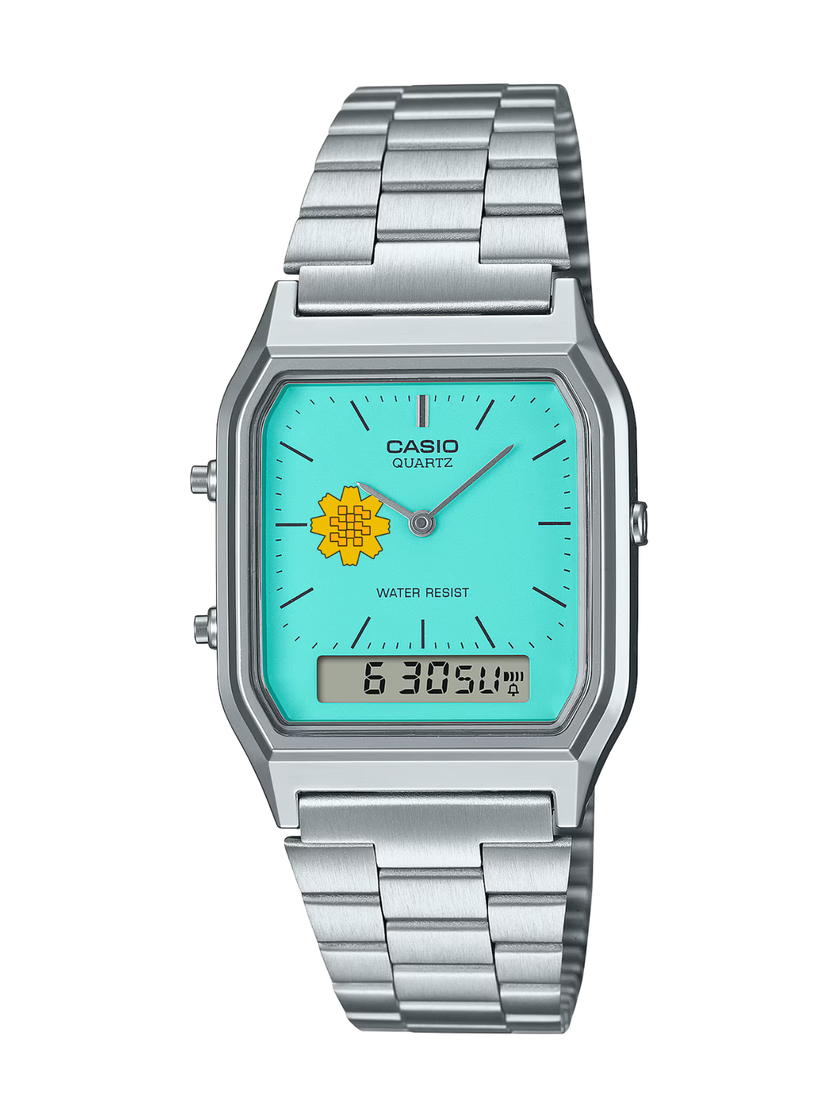 Casio Customized Al Arfaj Flower Edition Tiffany Watch- AQ-230A-2A2MQY
