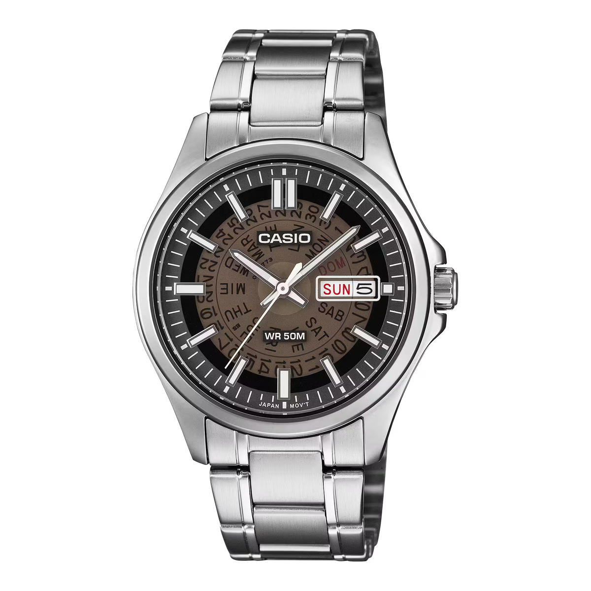 Casio MTP-E740-1AVDF Black Steel Watch