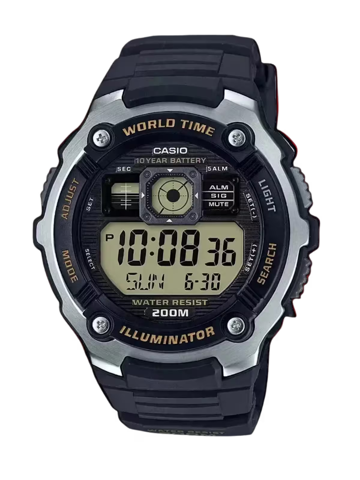 Casio AE-2000W-9AV Yellow Watch