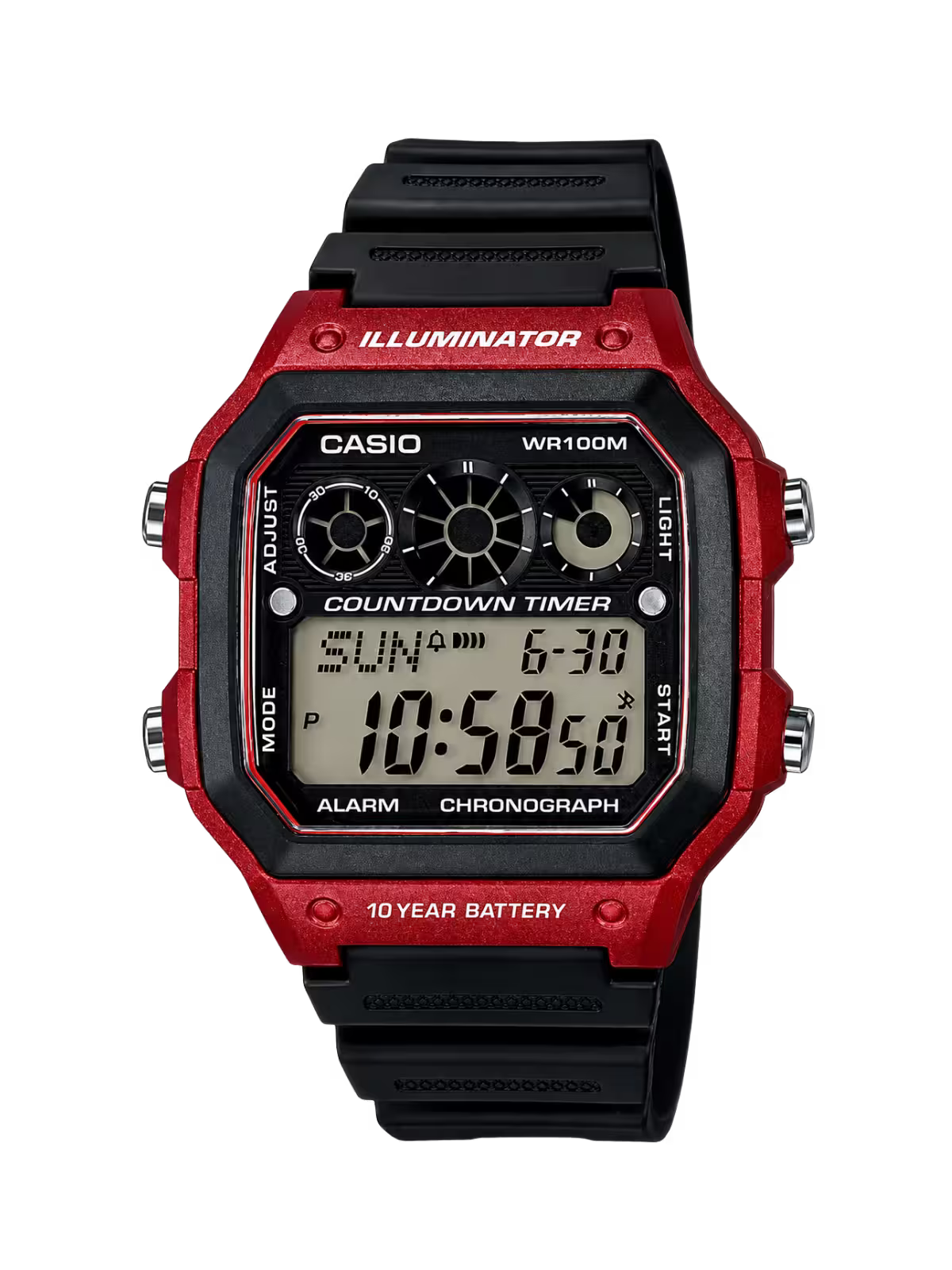 Casio AE-1300WH-4AV Red Watch