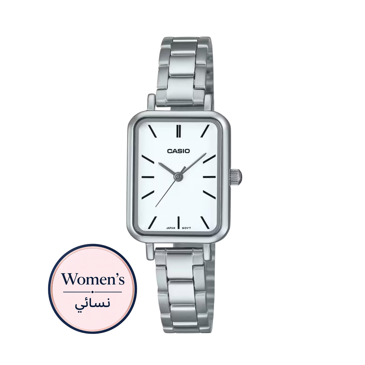 Casio LTP-V009D-7E Women's Silver Dial Stainless Steel Watch