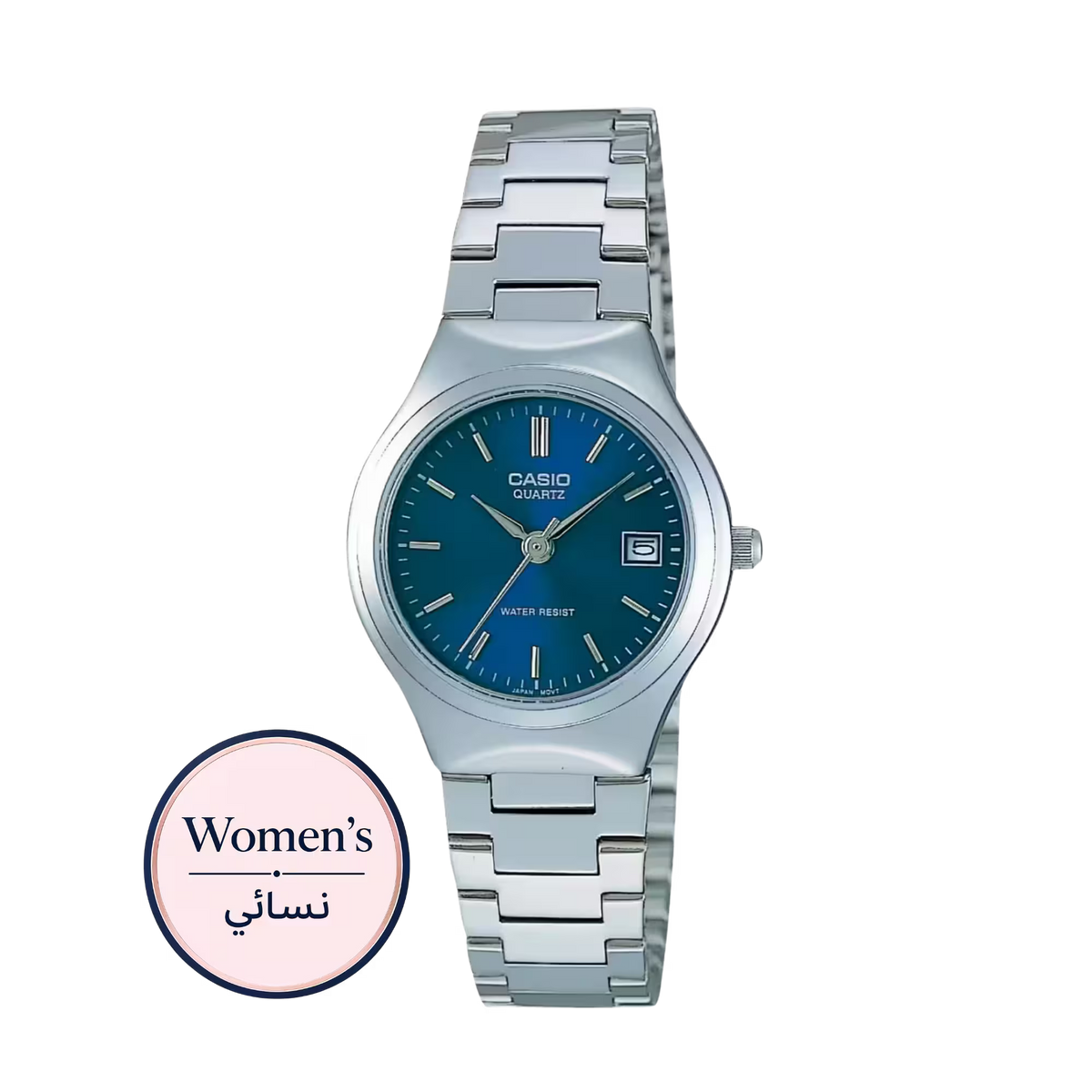Casio LTP-1170A-2A Women's Blue Dial Silver Stainless Steel Watch