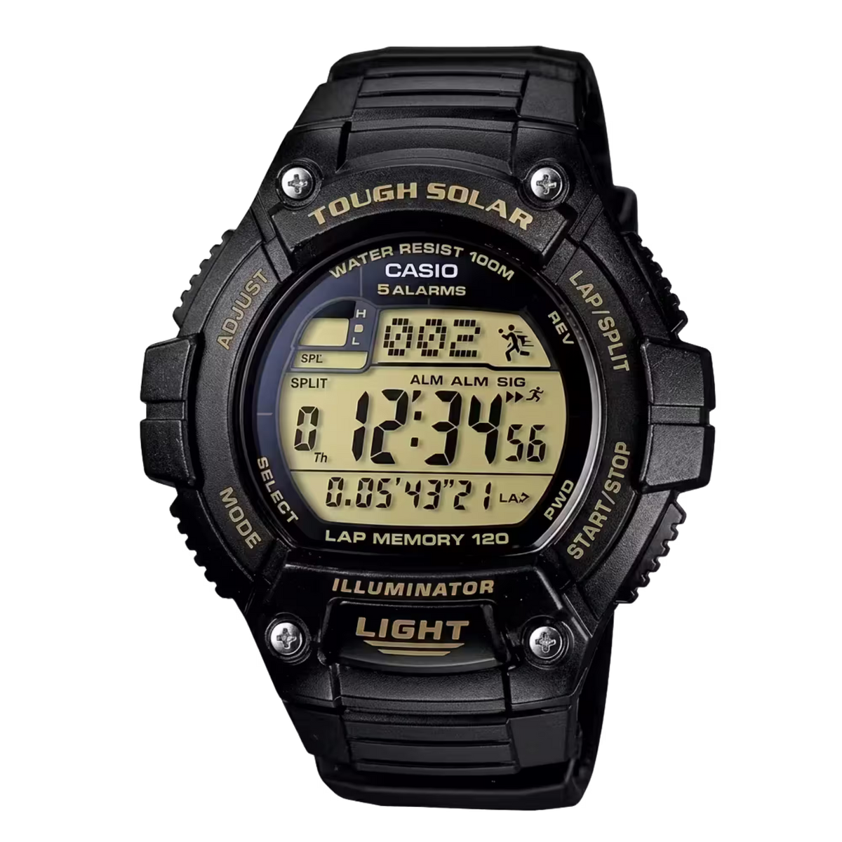 Casio W-S220-9AV Solar Black Watch