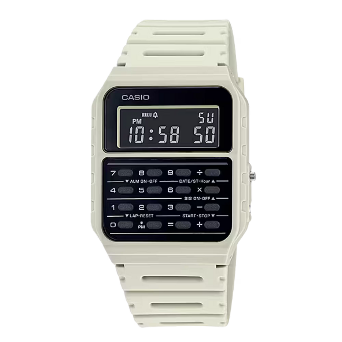 ساعة كاسيو حاسبة رمادية CA-53WF-8B