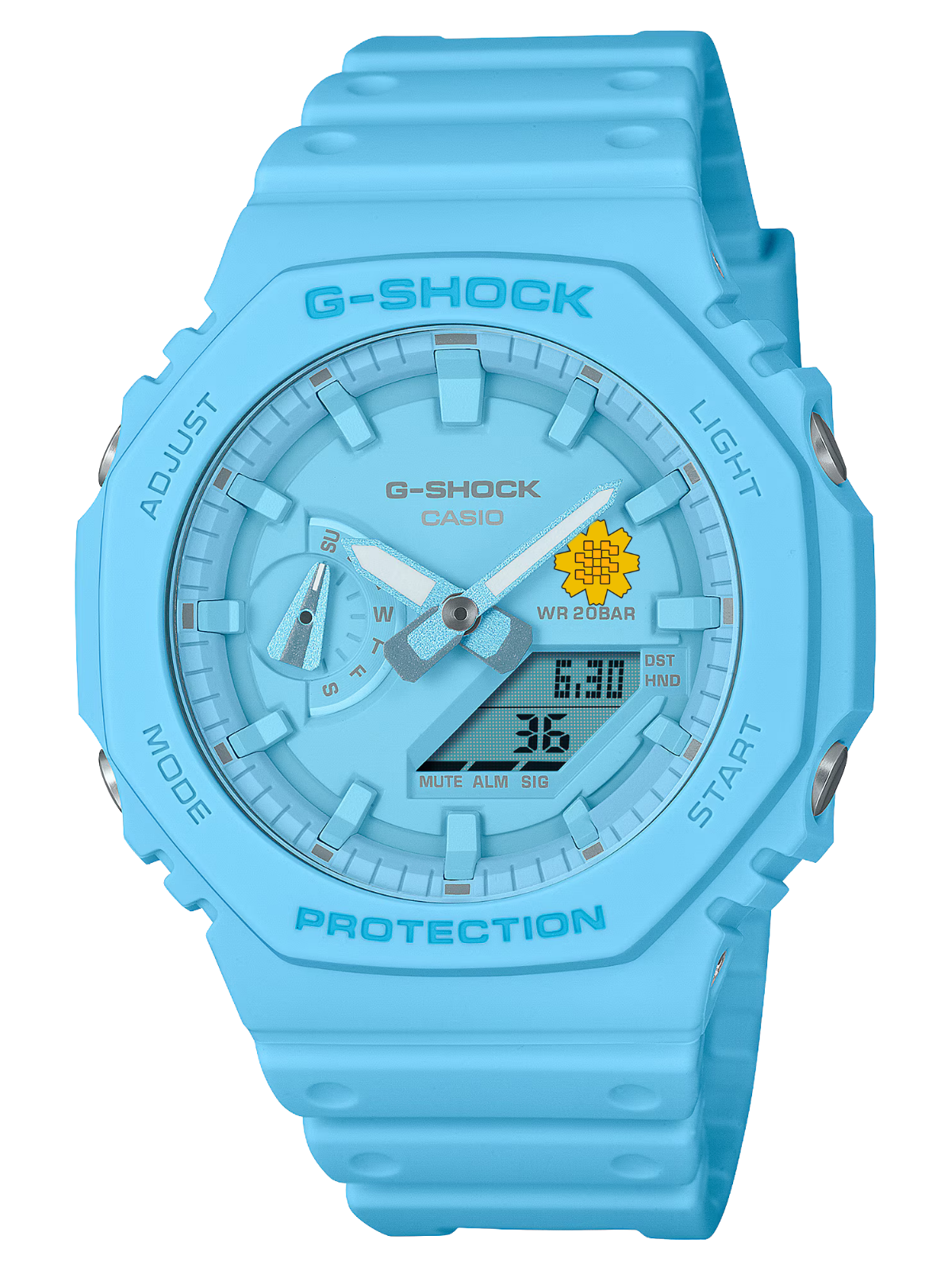 G-Shock Customized Al Arfaj Flower Edition Blue Watch- GA-2100-2A2
