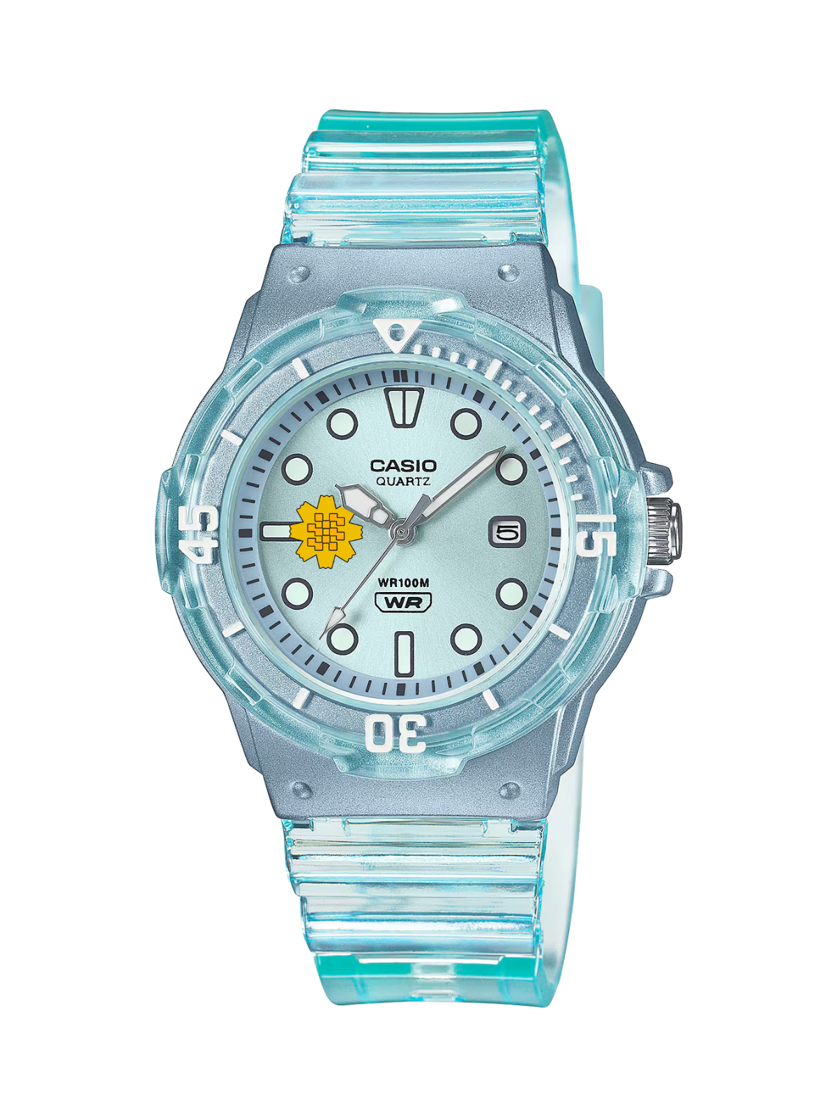Casio Customized Al Arfaj Flower Edition Kids Blue Watch- LRW-200HS-2EV