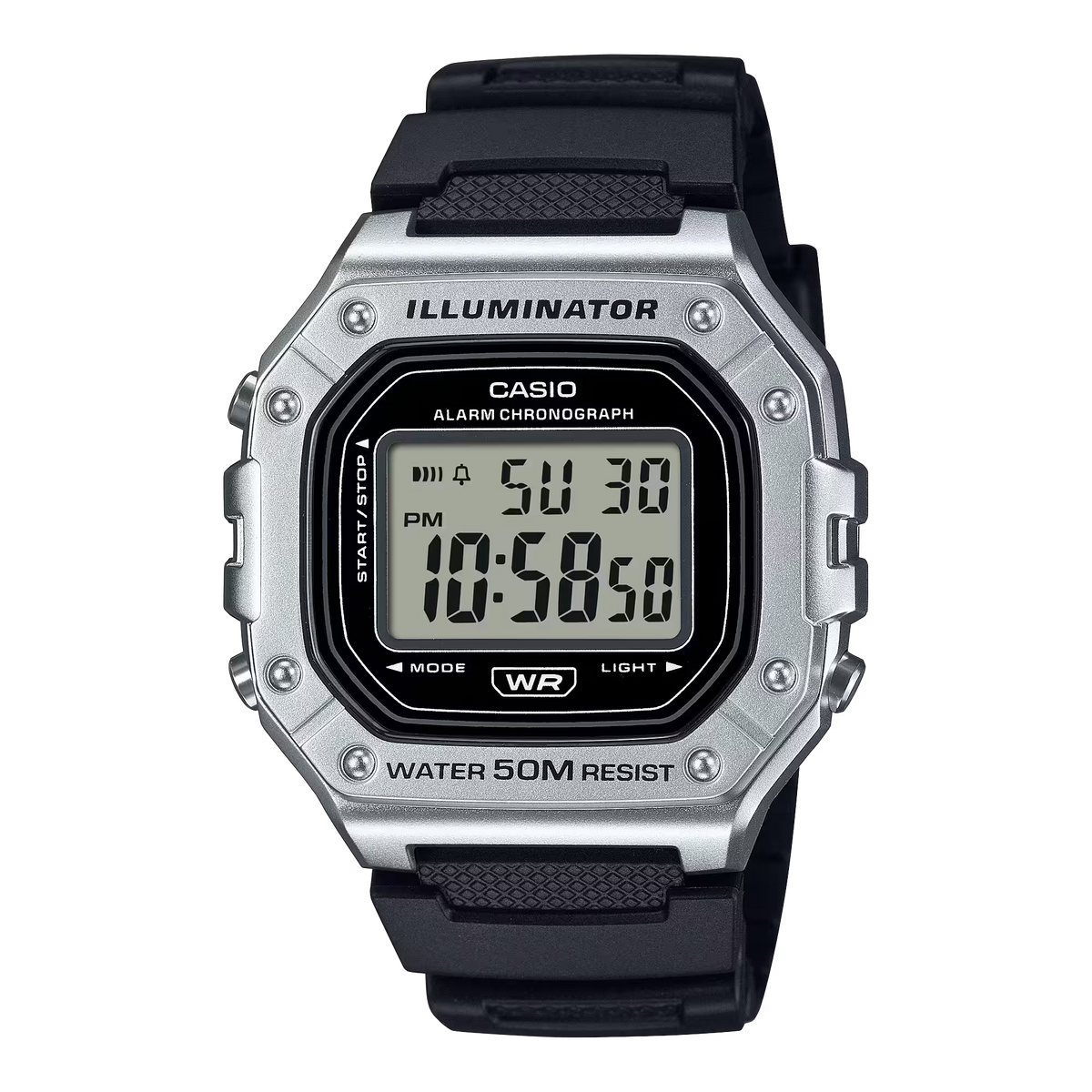 Casio W-218HM-7AVDF Silver Watch