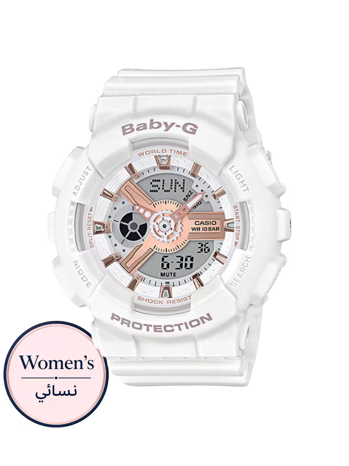 Baby-G BA-110RG-7ADR Women White Watch