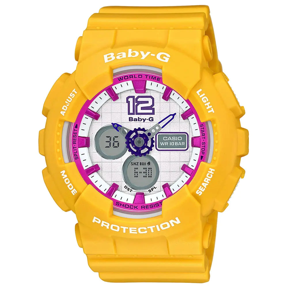 Baby-G BA-120-9BDR Women’s Yellow Watch