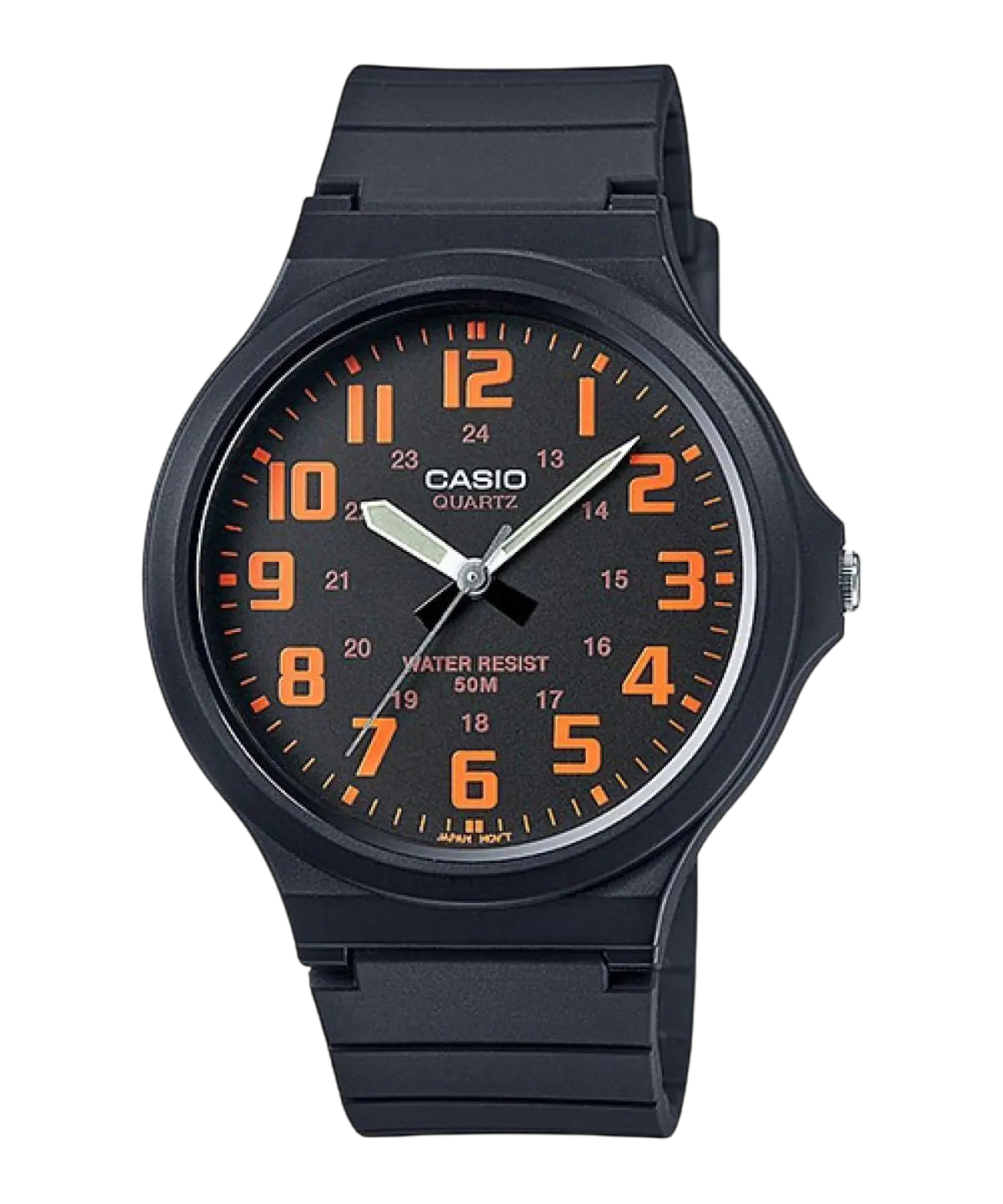 Casio Red Analog Watch with Large Dial Design MW-240-4BV