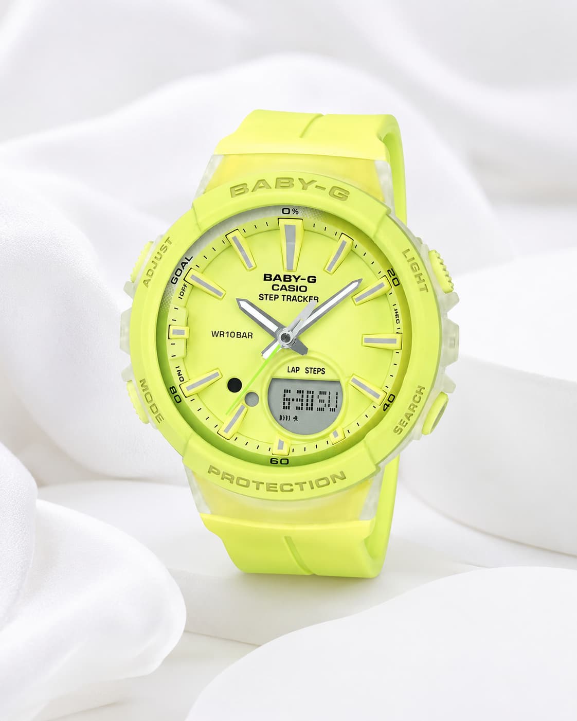 ساعة Baby-G BGS-100-9ADR النسائية باللون الأخضر