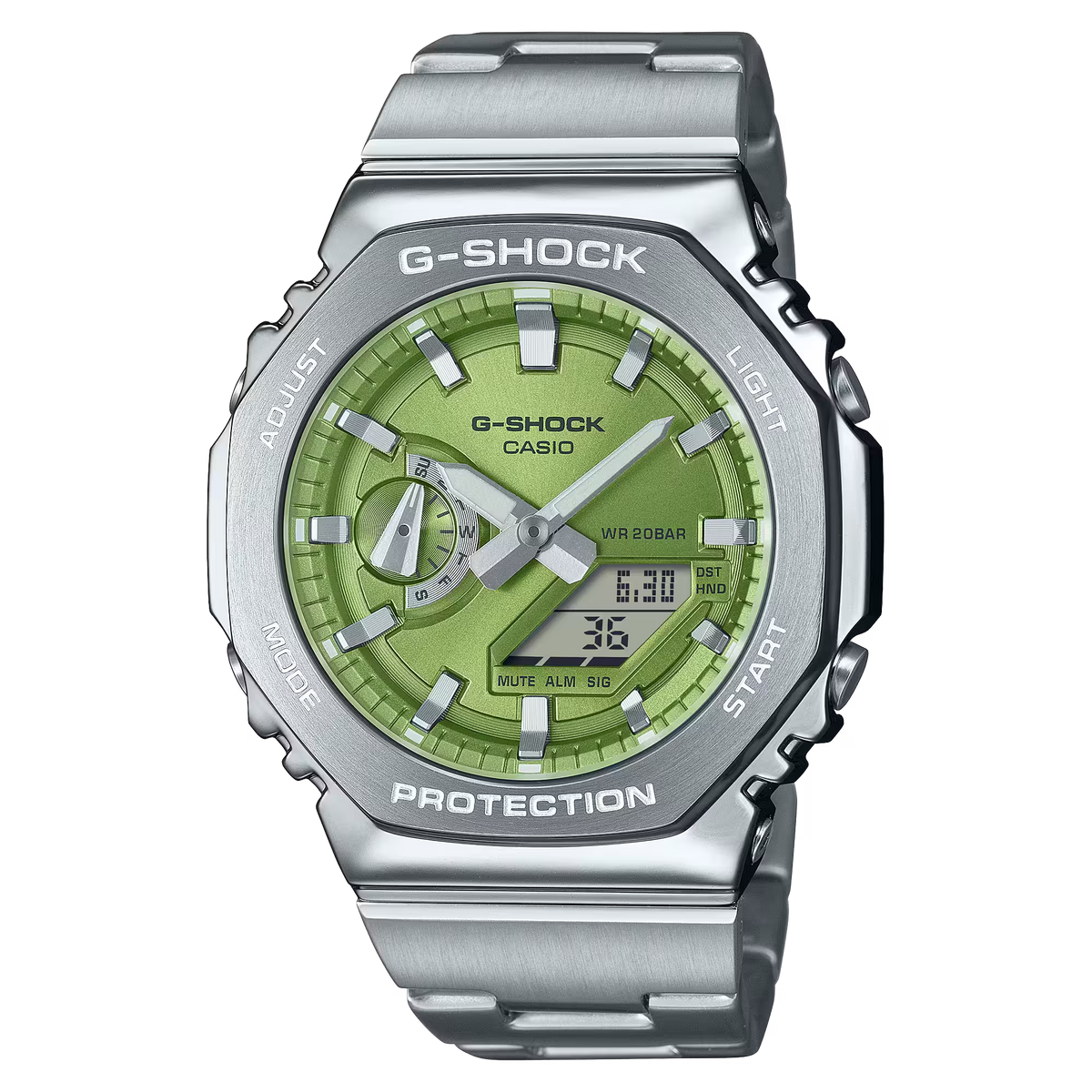 G-Shock GM-2110D-3ADR Green Steel Watch