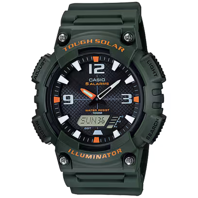 Casio AQ-S810W-3A Solar Green Watch