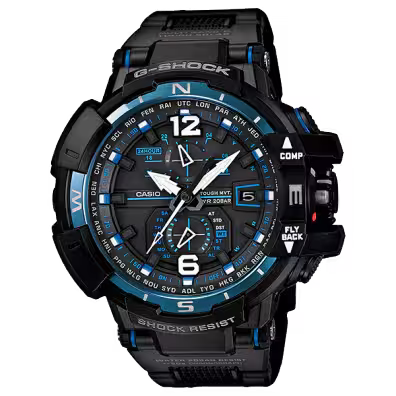 G-Shock GW-A1100FC-1ADR Solar Powered Multi-Band 6 Black Watch