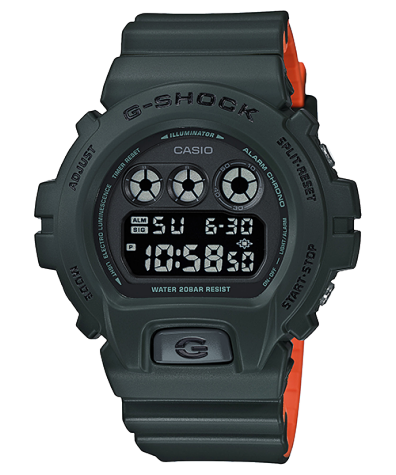 Casio G‑Shock Military Green Resin Watch DW‑6900LU‑3DR