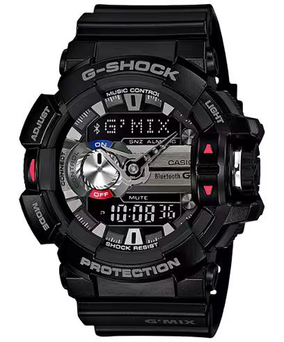 ساعة جي شوك GBA-400-1A بلوتوث سوداء