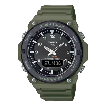 Casio AQ-S820W-3B Tough Solar Green Analog-Digital Watch