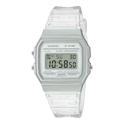Casio F-91WS-7 White Watch