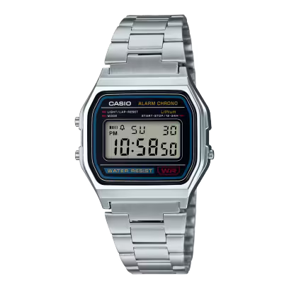 Casio A158WA-1 Silver Watch