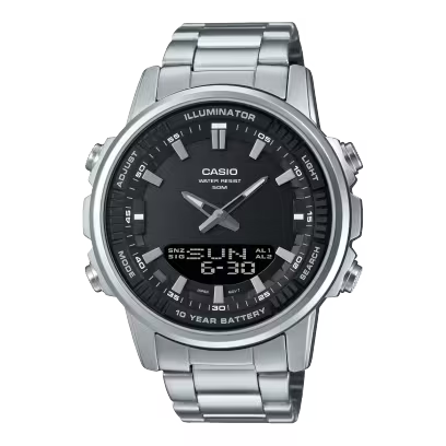 Casio AMW-880D-1AV Silver Steel Watch