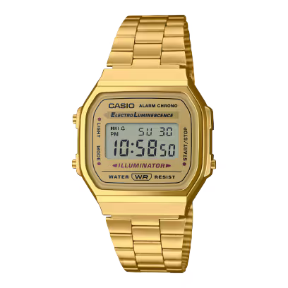 Casio A168WEG-9 Gold Steel Watch