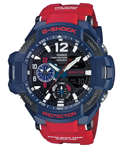 ساعة جي شوك GA-1100-2A الزرقاء