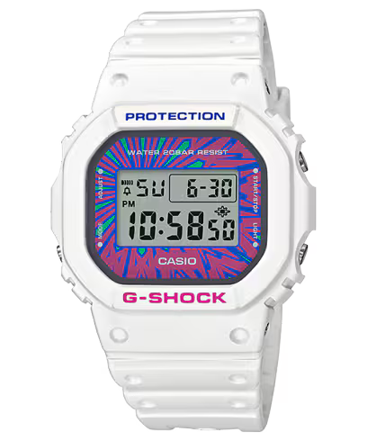 ساعة جي شوك DW-5600DN-7 بيضاء