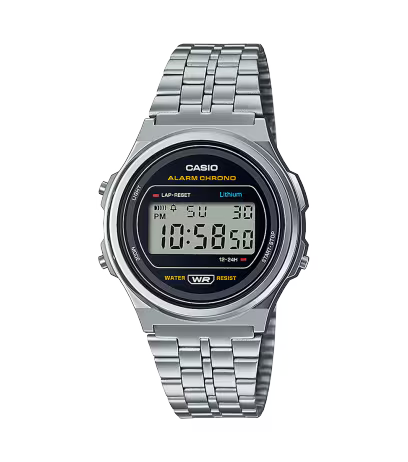 Casio A171WE-1A Black Steel Watch