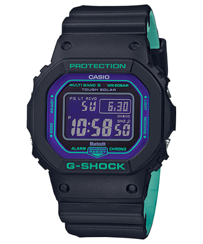 Casio G-Shock GW-B5600BL-1 Neon Blue Solar Bluetooth Watch