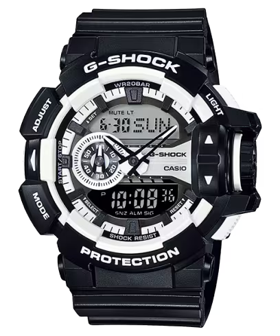 ساعة جي شوك GA-400-1A السوداء
