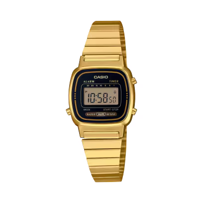 ساعة كاسيو LA670WGA-1 الذهبية النسائية