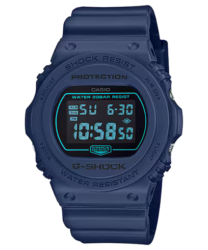 ساعة جي-شوك DW-5700BBM-2 الزرقاء
