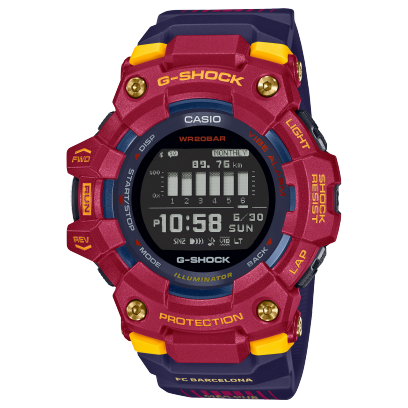 Casio G-Shock GBD-100BAR-4 Barcelona Edition Bluetooth Sport Watch