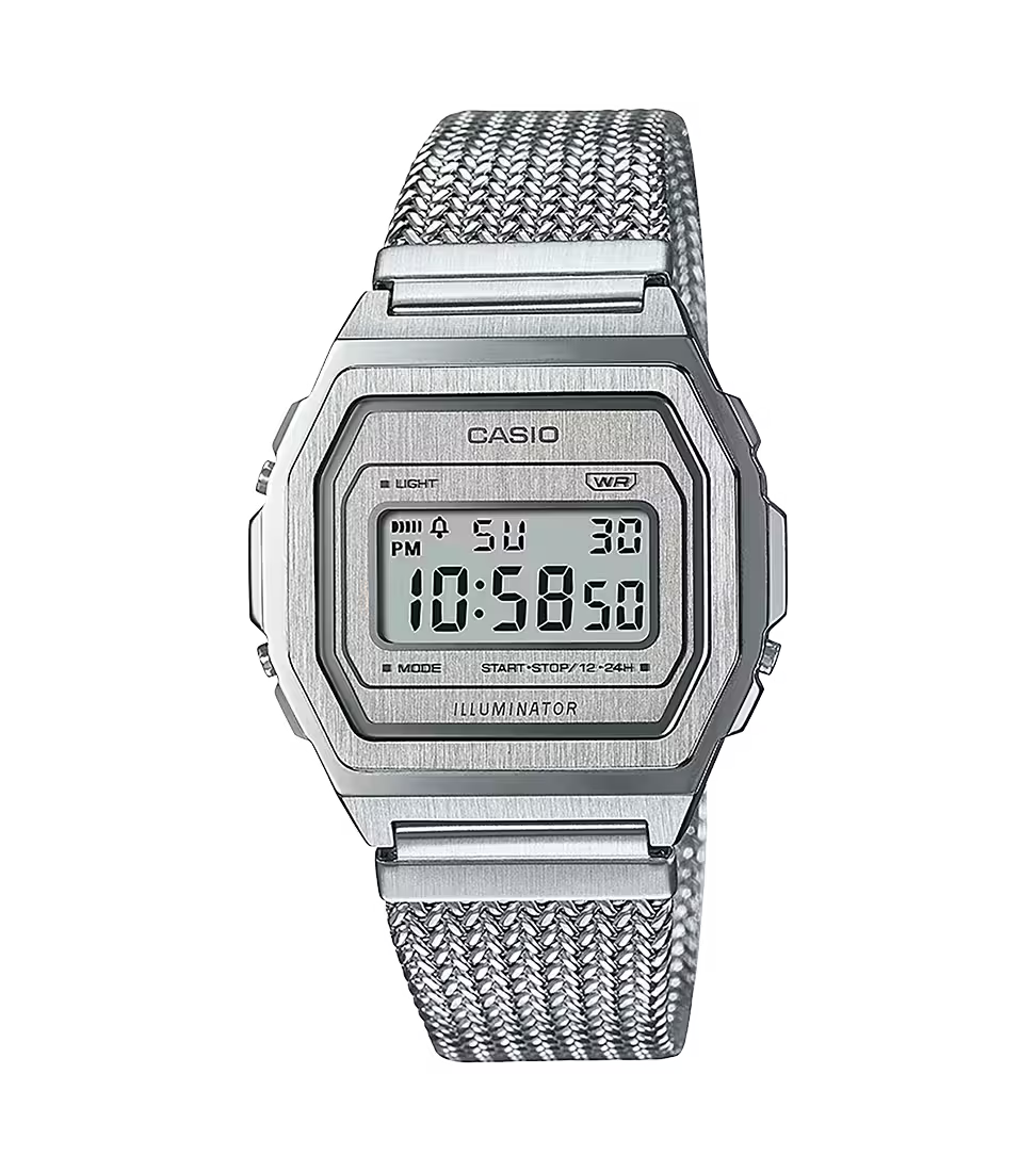 Casio A1000MA-7DF Silver Steel Watch