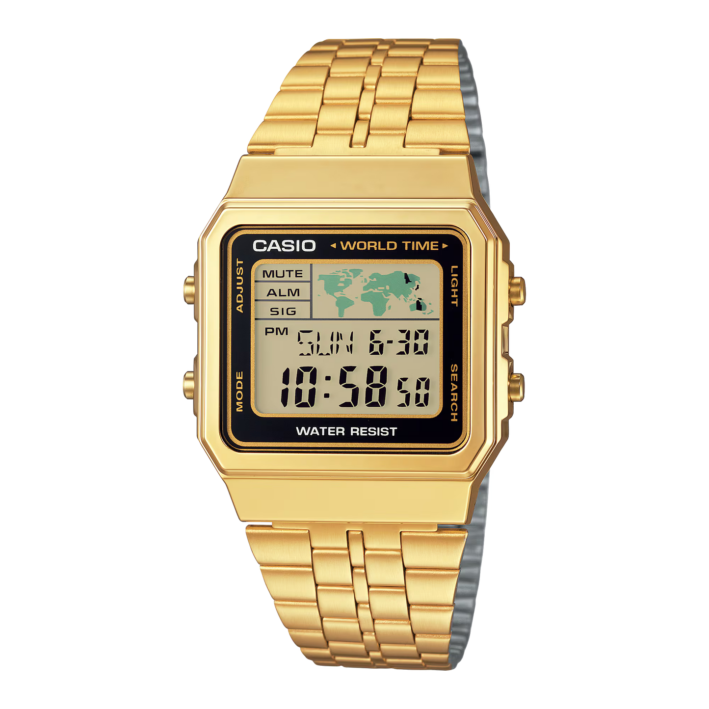 Casio A500WGA-1 Gold Watch