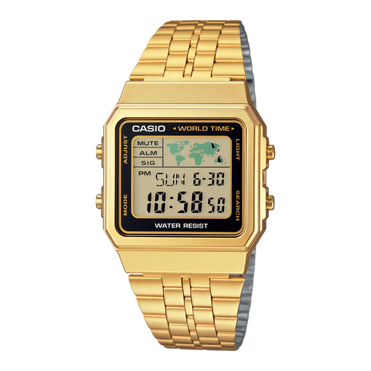 Casio A500WGA-1 Gold Watch